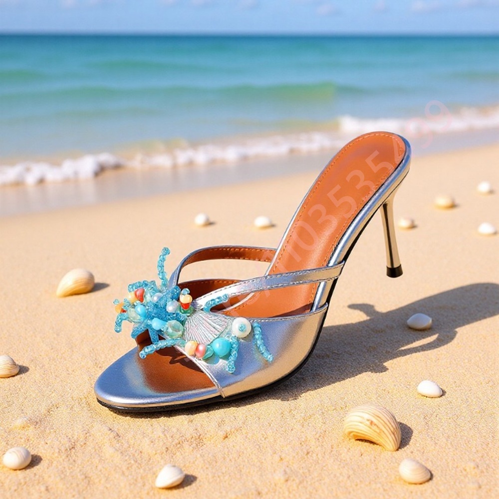 Metallic Heel Sandal - 2026 Metallic Platform High Heel Sandals