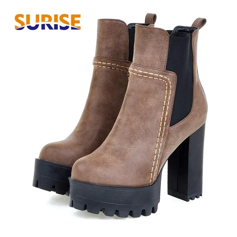 Women'S Shoes Chelsea - Big Size Winter Women Chelsea Platform