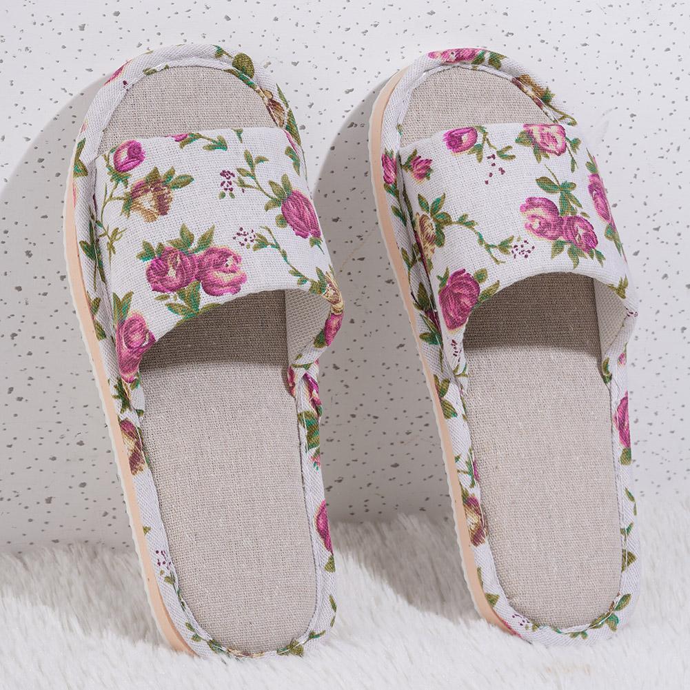 Women Shoes On Sale - Comfortable Flax Slipper Fashion Slippers Casual