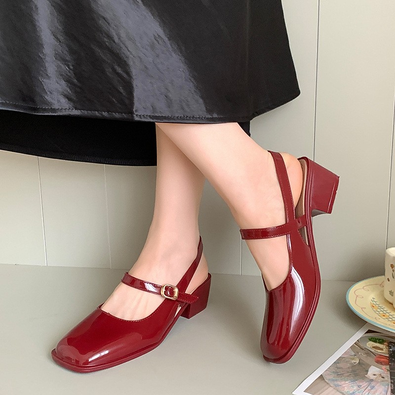 Women's Sandals Summer 2025 Sq - đánh giá và giá Square Toe Mule