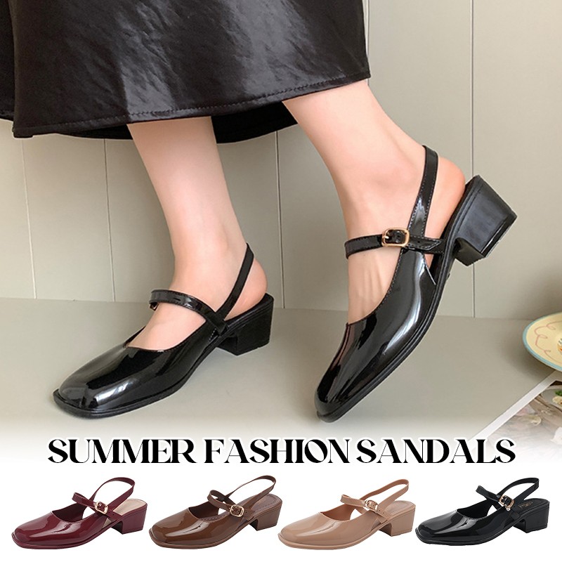 Women's Sandals Summer 2025 Sq - đánh giá và giá Square Toe Mule