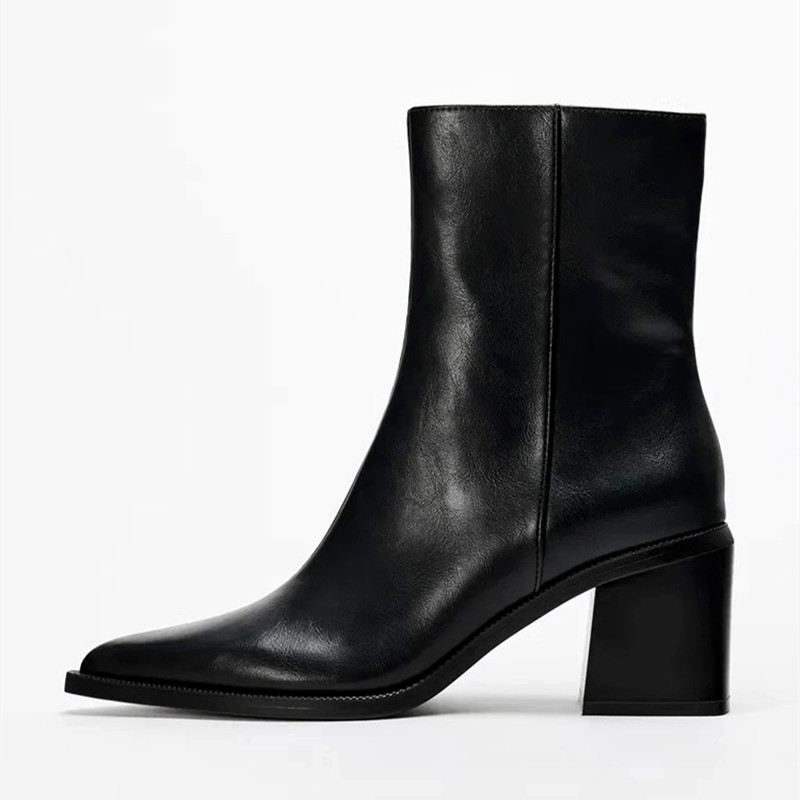 Chunky Heel Soft Leather Chels - đánh giá và giá Women'S Shoes Chelsea