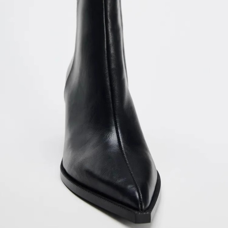 Chunky Heel Soft Leather Chels - đánh giá và giá Women'S Shoes Chelsea