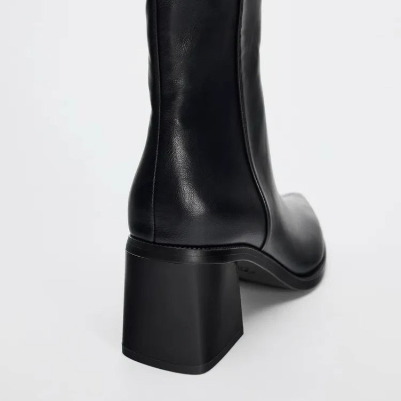 Chunky Heel Soft Leather Chels - đánh giá và giá Women'S Shoes Chelsea