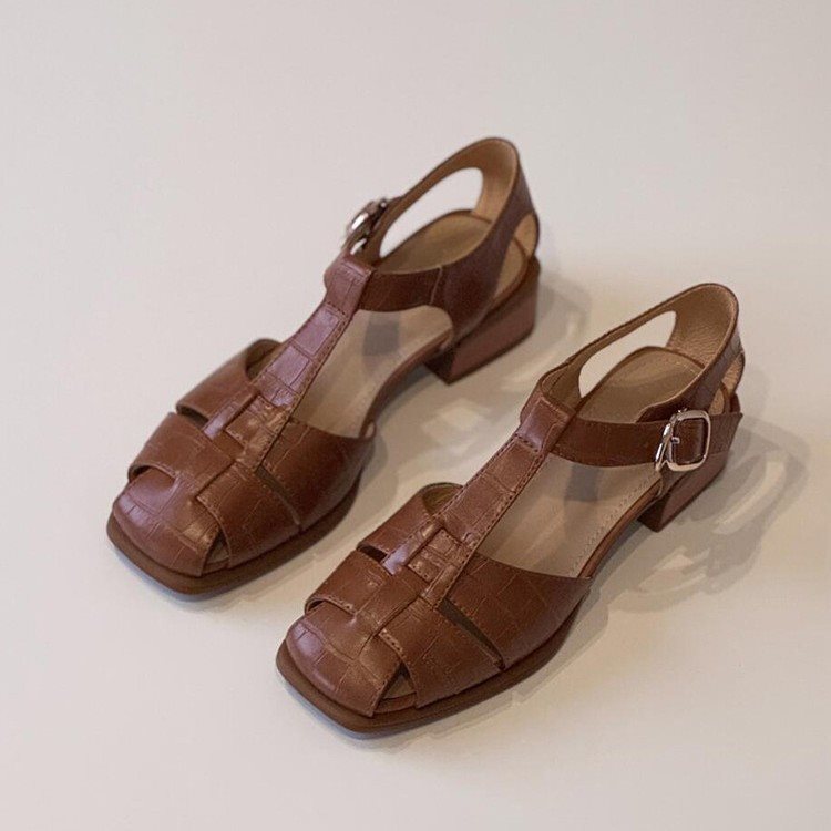 Women's Sandals Summer New Fas - đánh giá và giá Square Toe Mule