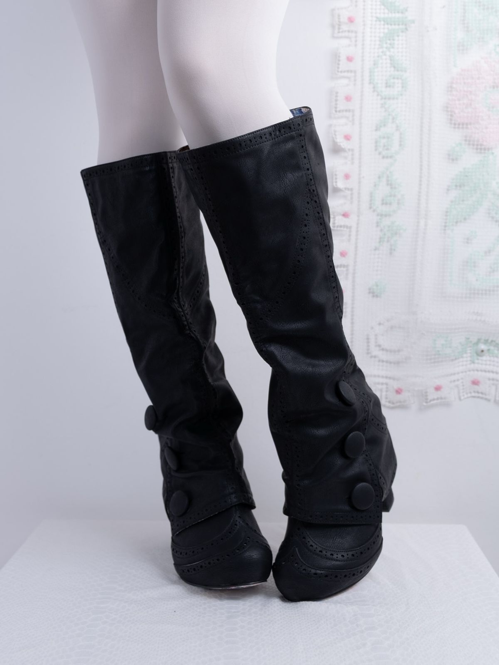 Design Leather Slouch Knee-Hig - đánh giá và giá Knee High Boots Women