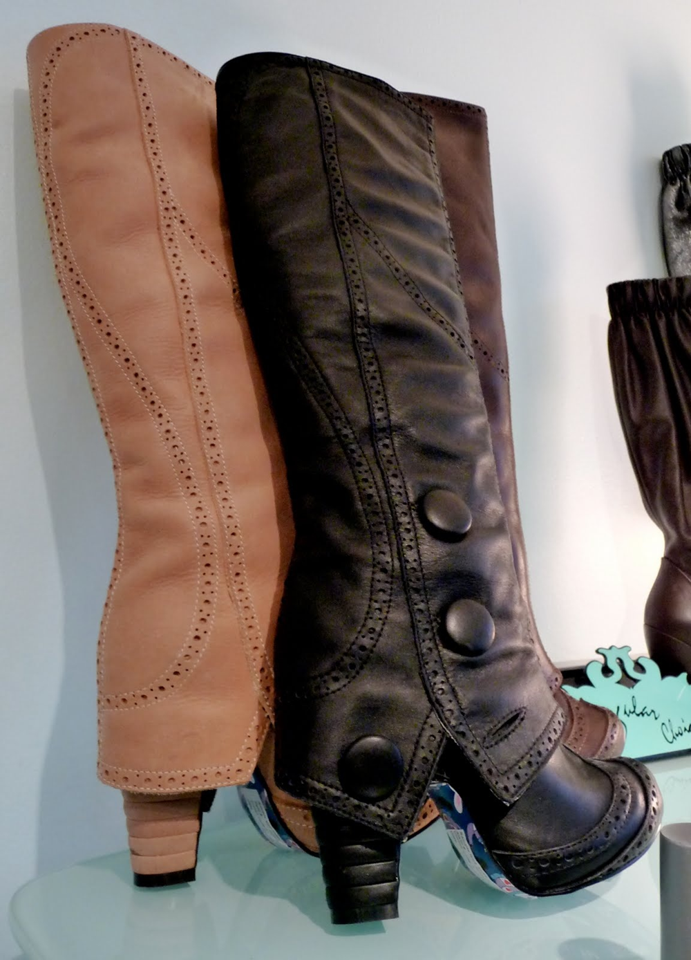 Design Leather Slouch Knee-Hig - đánh giá và giá Knee High Boots Women