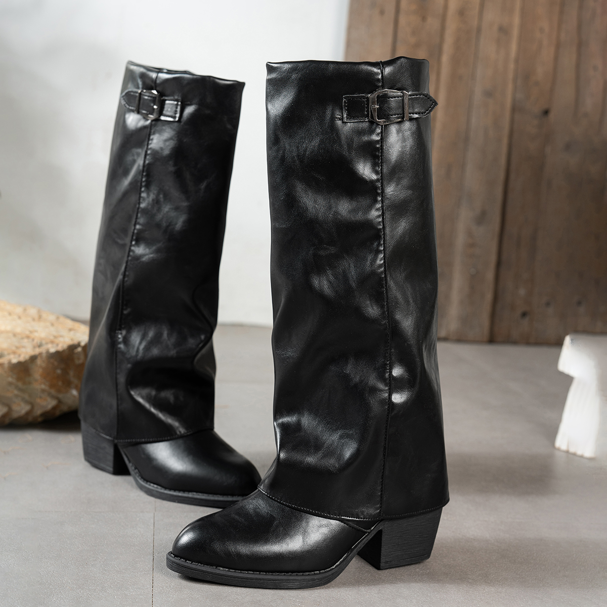 Women's Fashion Folding Knee-h - đánh giá và giá Wide Fit Heels