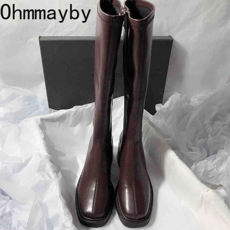 Vintage Thick Heel Women Knee  - đánh giá và giá Knee High Boots Women