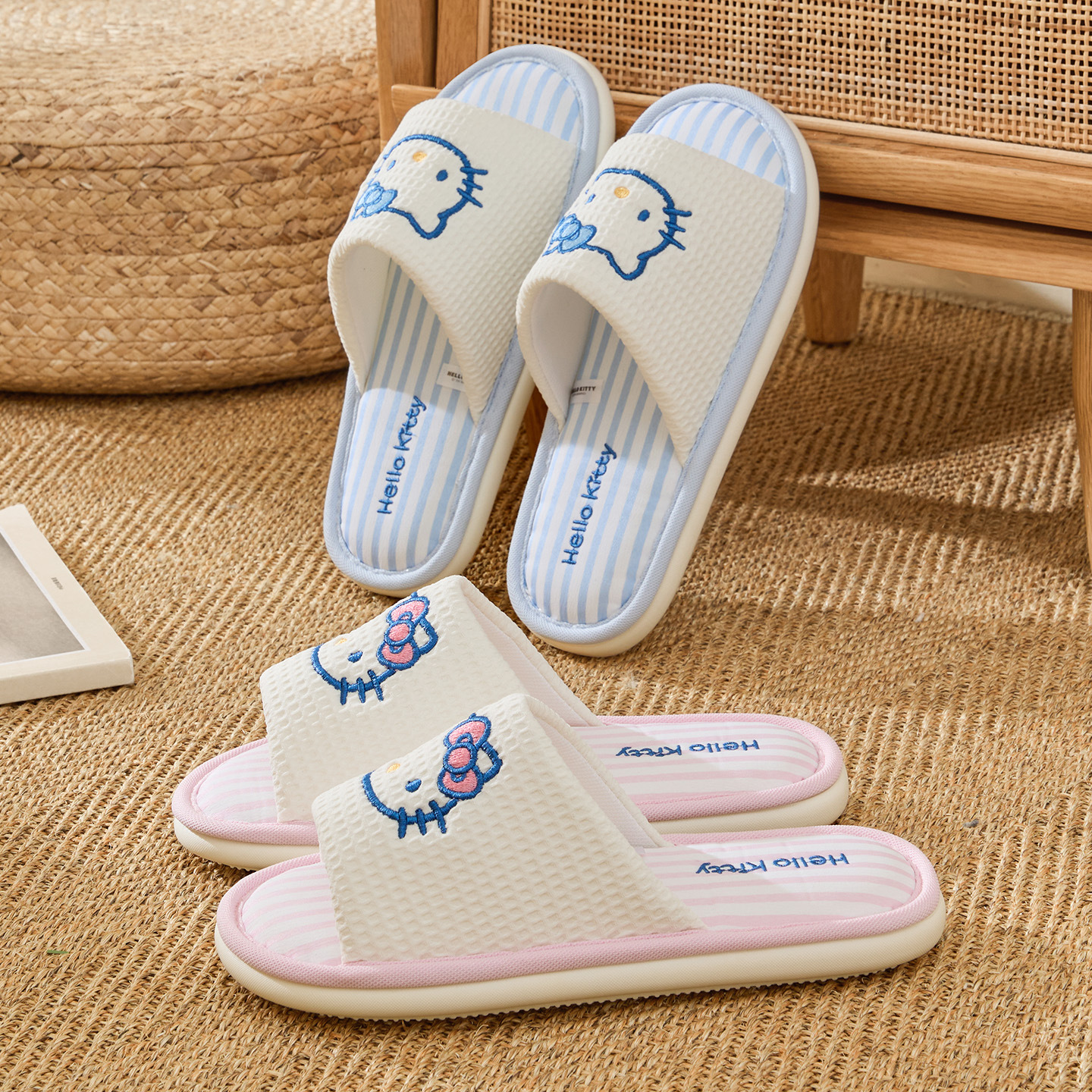 Cartoon Kuromi Linen Slippers  - đánh giá và giá Women Shoes On Sale