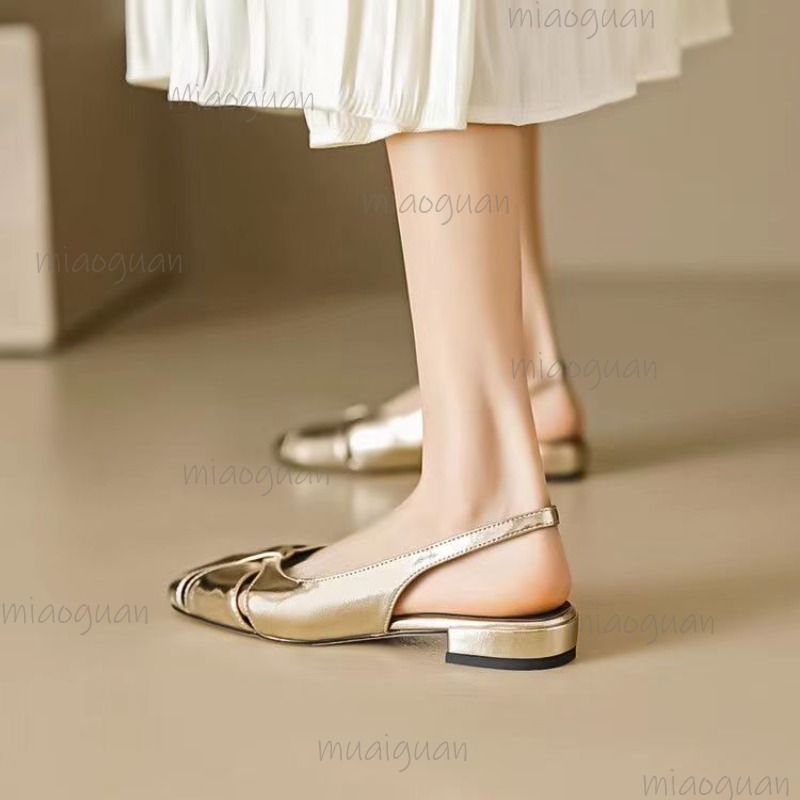 Cover Toe Low Heel Pumps Women - đánh giá và giá Square Toe Mule
