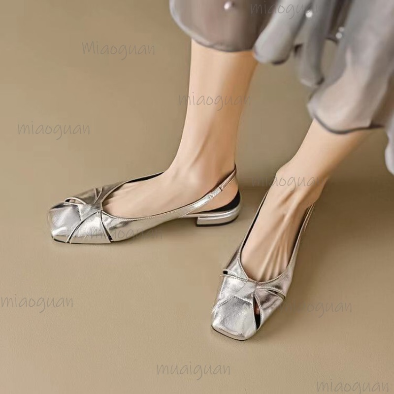 Cover Toe Low Heel Pumps Women - đánh giá và giá Square Toe Mule
