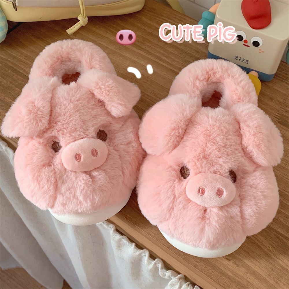 Feerldi Pink fluffy pig slippe - đánh giá và giá Women Shoes On Sale
