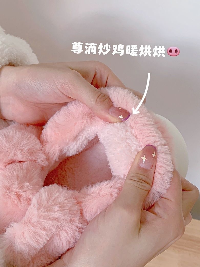 Feerldi Pink fluffy pig slippe - đánh giá và giá Women Shoes On Sale