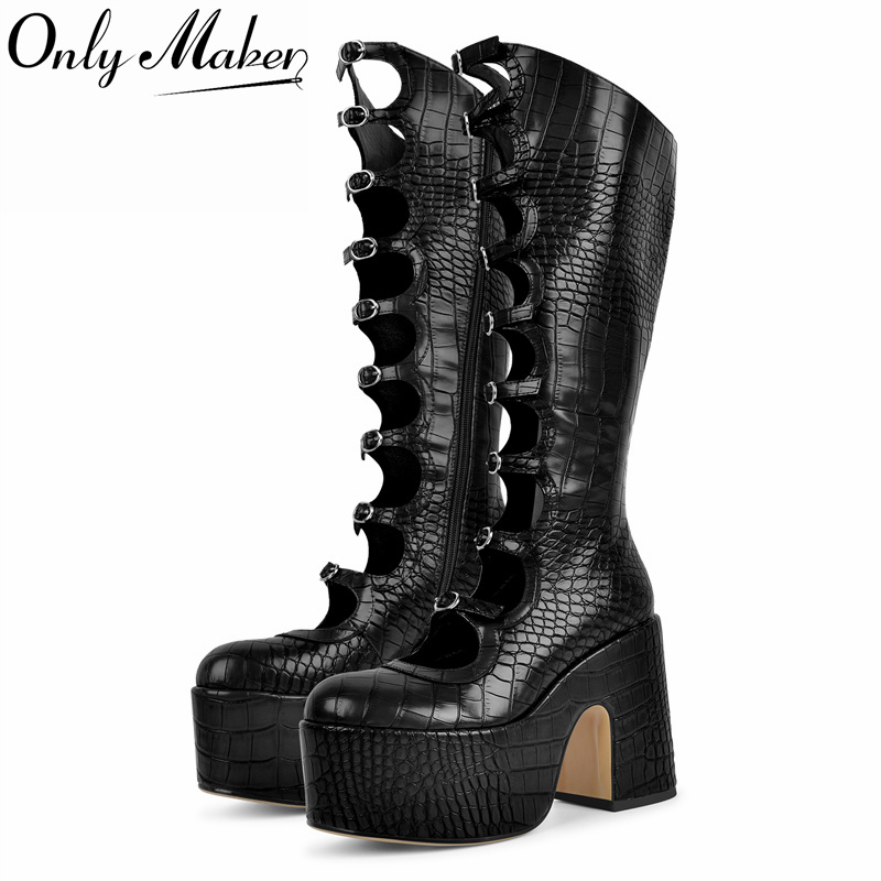 Onlymaker Women Round Toe Plat - đánh giá và giá Knee High Boots Women