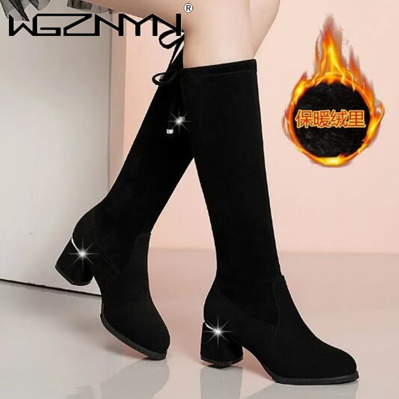 Women Autumn Winter Black Knee - đánh giá và giá Knee High Boots Women