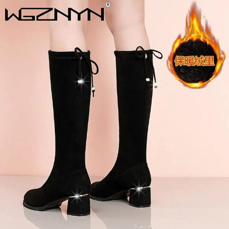Women Autumn Winter Black Knee - đánh giá và giá Knee High Boots Women