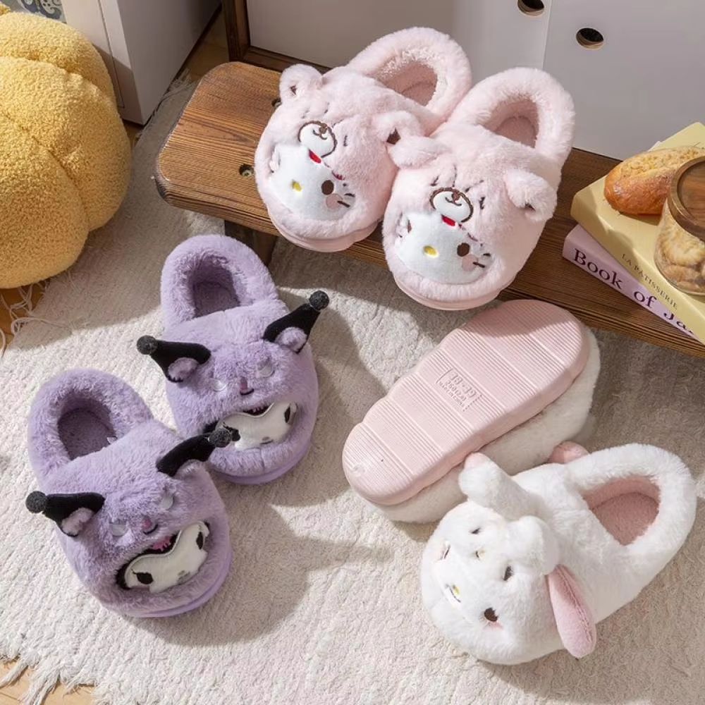 Anime Winter Plush Slippers Ku - đánh giá và giá Women Shoes On Sale