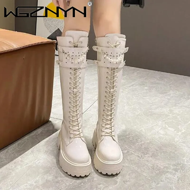 Winter Leather Warm Plush Boot - đánh giá và giá Knee High Boots Women
