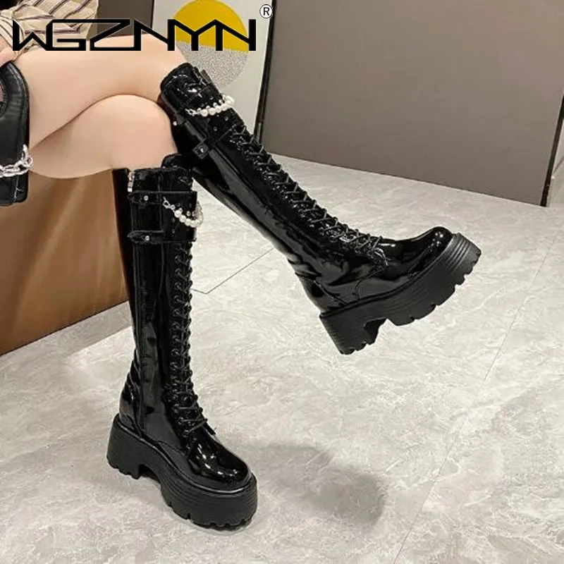 Winter Leather Warm Plush Boot - đánh giá và giá Knee High Boots Women