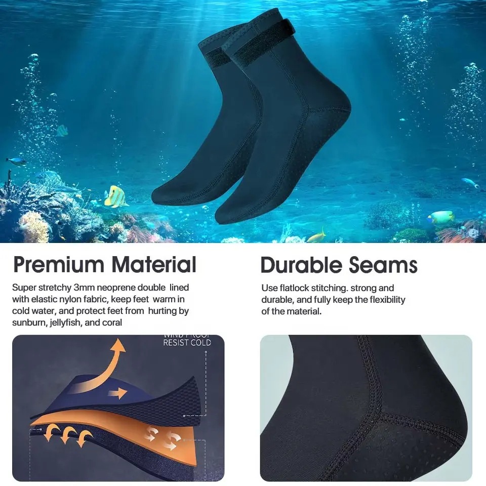5mm Neoprene Diving Socks Wets - đánh giá và giá Women'S Shoes Neuropathy