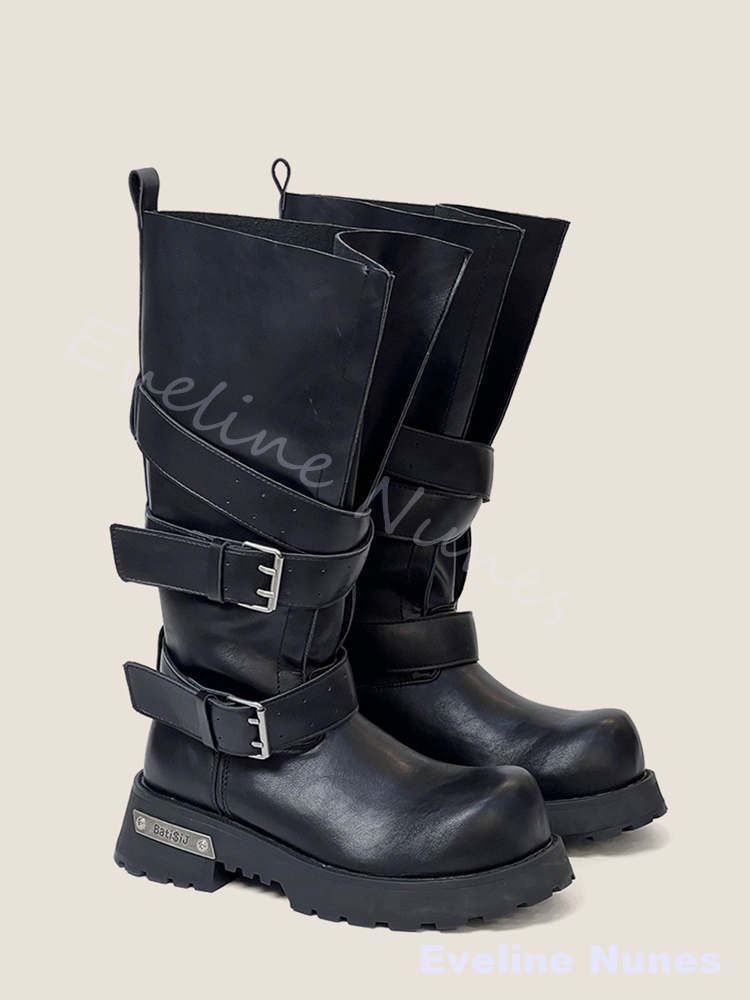 Wide-legged Belt Buckle Thick- - đánh giá và giá Wide Fit Heels