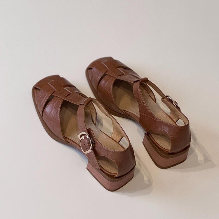 Women's Sandals Summer New Fas - đánh giá và giá Square Toe Mule