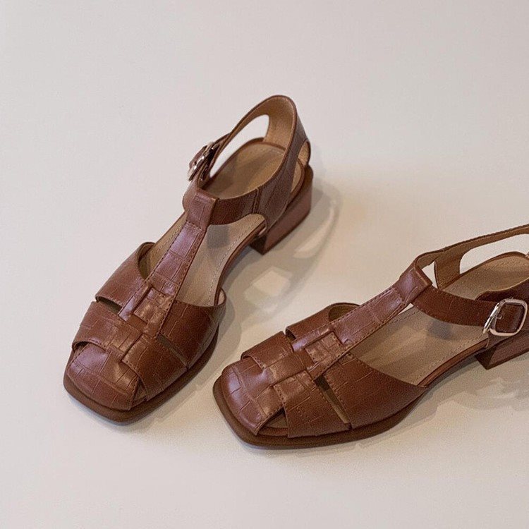 Women's Sandals Summer New Fas - đánh giá và giá Square Toe Mule