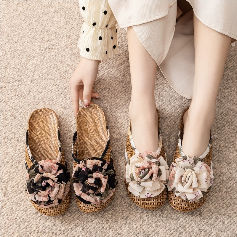 Summer Rattan Floor Slippers F - đánh giá và giá Women Shoes On Sale