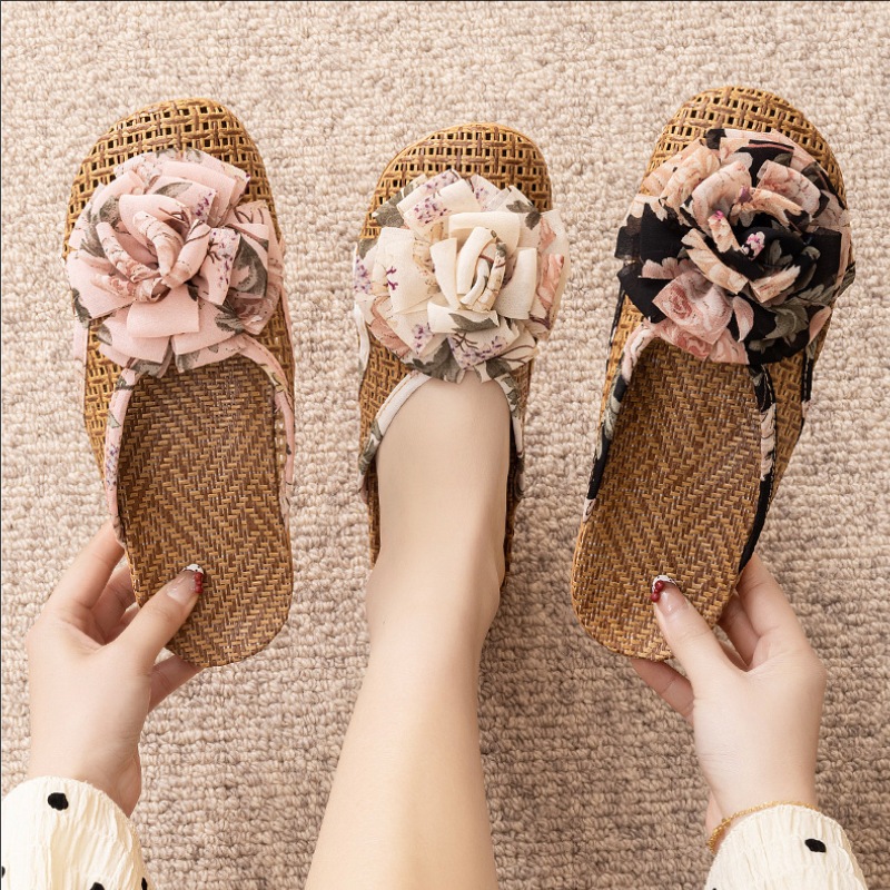 Summer Rattan Floor Slippers F - đánh giá và giá Women Shoes On Sale