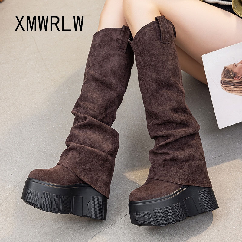 XMWRLW 2025 Autumn Winter Wome - đánh giá và giá Knee High Boots Women