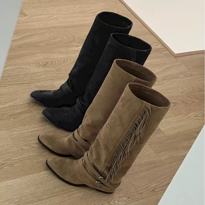 Women Knee-high Boots Tassel D - đánh giá và giá Women'S Shoes Chelsea