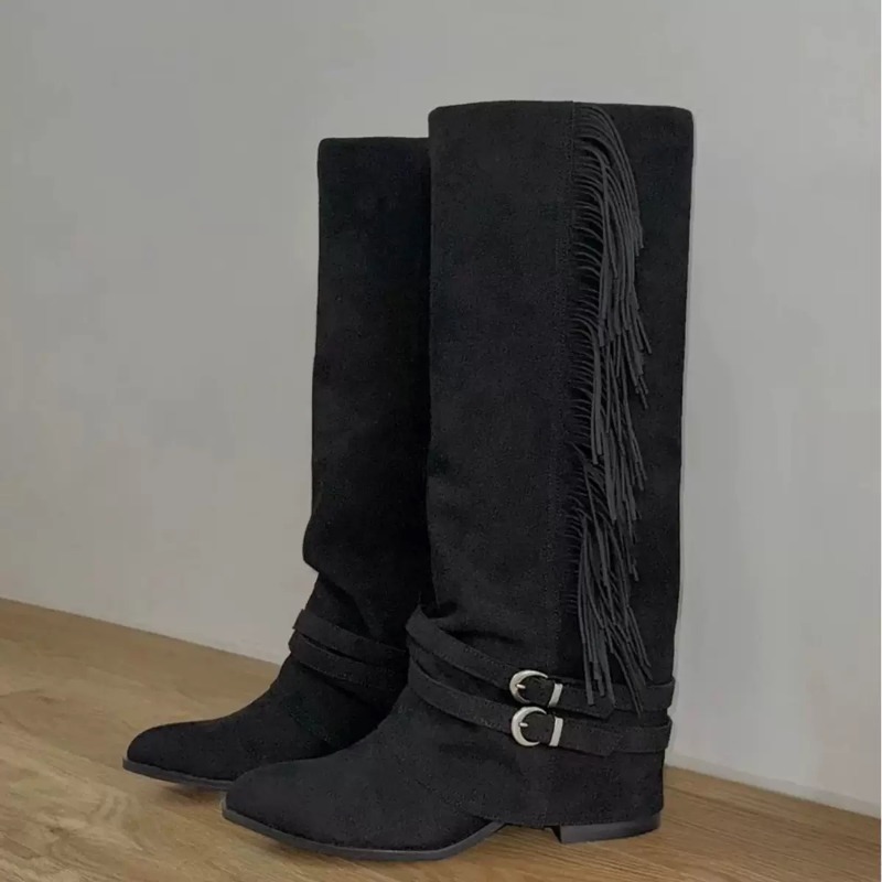Women Knee-high Boots Tassel D - đánh giá và giá Women'S Shoes Chelsea